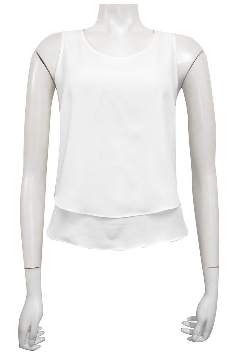 WHITE - Pollyanne double layer singlet